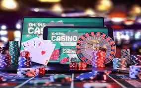 Multi-camera view of prediksi kamboja live dealer studio showing cards and player positions